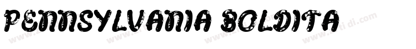 Pennsylvania BoldIta字体转换